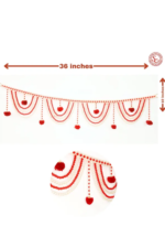 Multicolor Authentic Handcrafted Woolen Toran For Home Shop & Temple - Image 2