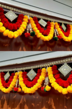 Multicolor Authentic Handcrafted Woolen Toran For Home Shop & Temple