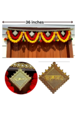 Multicolor Authentic Handcrafted Woolen Toran For Home Shop & Temple - Image 2