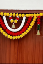 Multicolor Woolen Pom Pom Handmade Traditional Toran For Home Shop & Temple