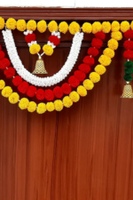 Multicolor Woolen Pom Pom Handmade Traditional Toran For Home Shop & Temple