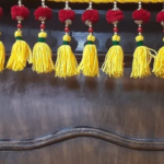 Multicolor Woolen Pom Pom Handmade Traditional Toran For Home Shop & Temple