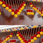 Multicolor Authentic Handcrafted Woolen Toran For Home Shop & Temple