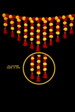 Multicolor Woolen Pom Pom Handmade Traditional Toran For Home Shop & Temple - Image 2