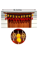 Multicolor Woolen Pom Pom Handmade Traditional Toran For Home Shop & Temple - Image 2