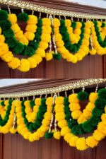 Multicolor Woolen Pom Pom Handmade Traditional Toran For Home Shop & Temple