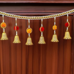 Multicolor Woolen Pom Pom Handmade Traditional Toran For Home Shop & Temple