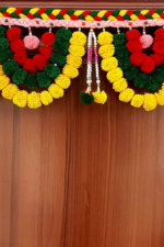 Multicolor Woolen Pom Pom Handmade Traditional Toran For Home Shop & Temple - Image 2