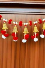 Multicolor Woolen Pom Pom Handmade Traditional Toran For Home Shop & Temple - Image 2