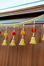 Multicolor Woolen Pom Pom Handmade Traditional Toran For Home Shop & Temple - Image 3