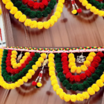 Multicolor Woolen Pom Pom Handmade Traditional Toran For Home Shop & Temple