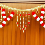 Multicolor Woolen Pom Pom Handmade Traditional Toran For Home Shop & Temple