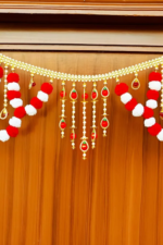 Multicolor Woolen Pom Pom Handmade Traditional Toran For Home Shop & Temple