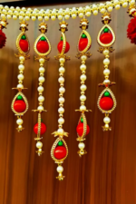 Multicolor Woolen Pom Pom Handmade Traditional Toran For Home Shop & Temple - Image 2