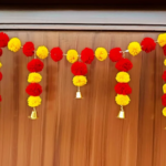 Multicolor Woolen Pom Pom Handmade Traditional Toran For Home Shop & Temple