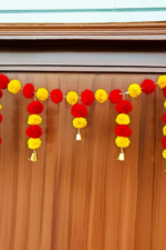 Multicolor Woolen Pom Pom Handmade Traditional Toran For Home Shop & Temple