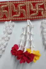 Multicolor Woolen Pom Pom Handmade Traditional Toran For Home Shop & Temple - Image 2