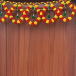 Multicolor Woolen Pom Pom Handmade Traditional Toran For Home Shop & Temple