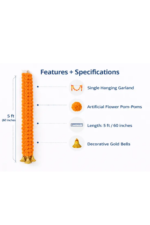 Multicolor Soft Fabric Traditional, Garland For Home Shop & Temple - Image 2