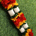 Green&Yellow&Red&White Soft Fabric Traditional, Auspicious Trending From Years A Sign Of Indian Culture For Home Shop & Temple