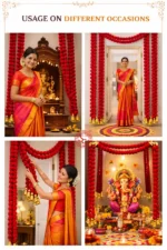 Multicolor Woolen Pom Pom Handmade Traditional Toran For Home Shop & Temple - Image 3