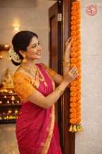 Multicolor Soft Fabric Traditional, Garland For Home Shop & Temple - Image 3