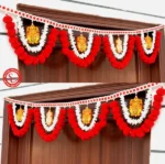 Multicolor Woolen Pom Pom Handmade Traditional Toran For Home Shop & Temple - Image 5