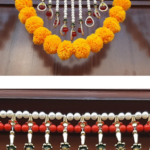 Yellow Woolen Pom Pom Handmade Traditional Toran For Home Shop & Temple