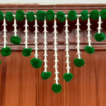 Multicolor Woolen Pom Pom Handmade Traditional Toran For Home Shop & Temple