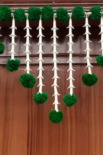 Multicolor Woolen Pom Pom Handmade Traditional Toran For Home Shop & Temple - Image 2