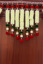 Multicolor Woolen Pom Pom Handmade Traditional Toran For Home Shop & Temple - Image 2