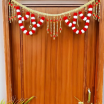 Multicolor Woolen Pom Pom Handmade Traditional Toran For Home Shop & Temple