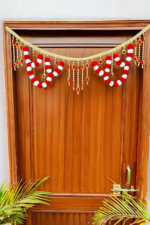 Multicolor Woolen Pom Pom Handmade Traditional Toran For Home Shop & Temple