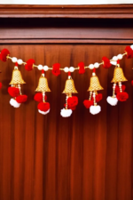 Multicolor Woolen Pom Pom Handmade Traditional Toran For Home Shop & Temple