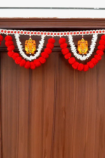 Multicolor Woolen Pom Pom Handmade Traditional Toran For Home Shop & Temple