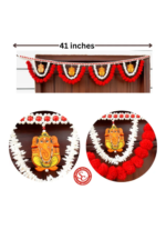 Multicolor Woolen Pom Pom Handmade Traditional Toran For Home Shop & Temple - Image 2