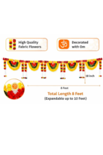 Multicolor Woolen Pom Pom Handmade Traditional Toran For Home Shop & Temple - Image 2